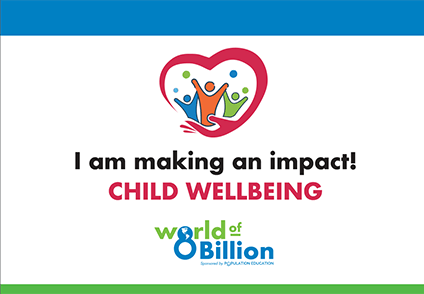 child wellbeing sticker